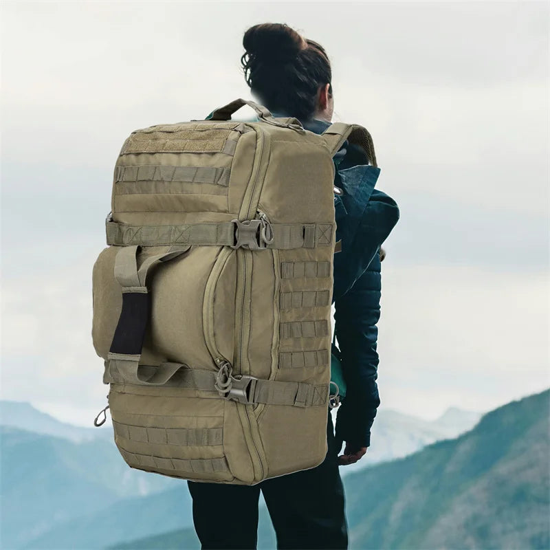 LQARMY Tactical MOLLE Backpack For Outdoor Hiking Camping