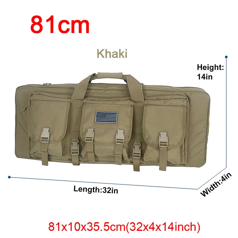 LQARMY Tactical Double Rifle Case Molle Gun Backpack Hunting Holster