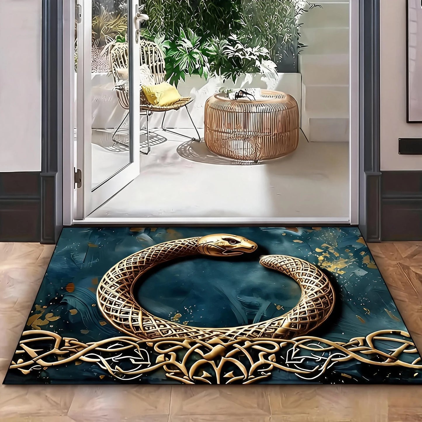 Tree Of Life Welcome Doormat Anti Slip Waterproof Home Rug