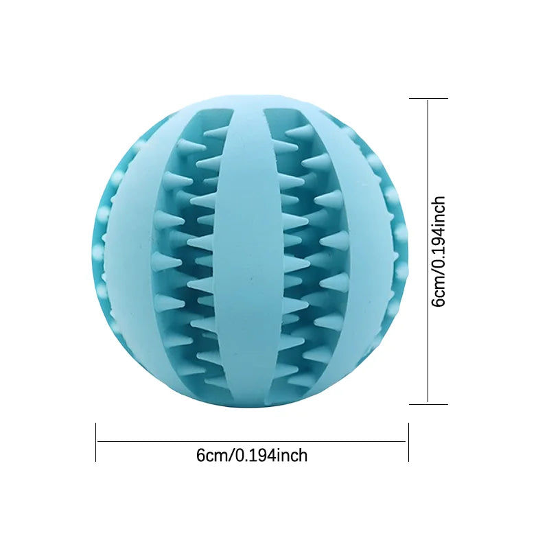 Cross Border Pet Dog Leakage Teething Rubber Ball Toy
