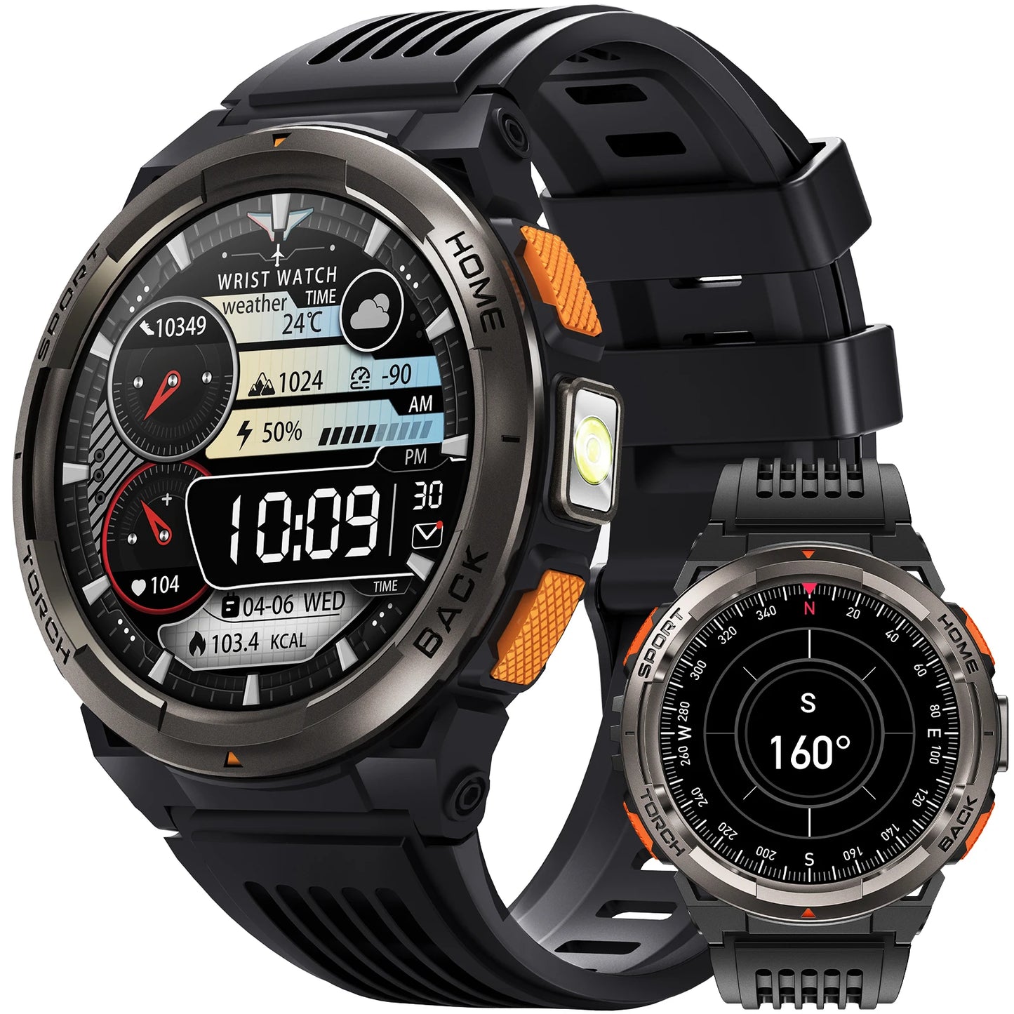 EIGIIS KE5 Smart Watch Featuring Compass Barometer Waterproof Sports Design