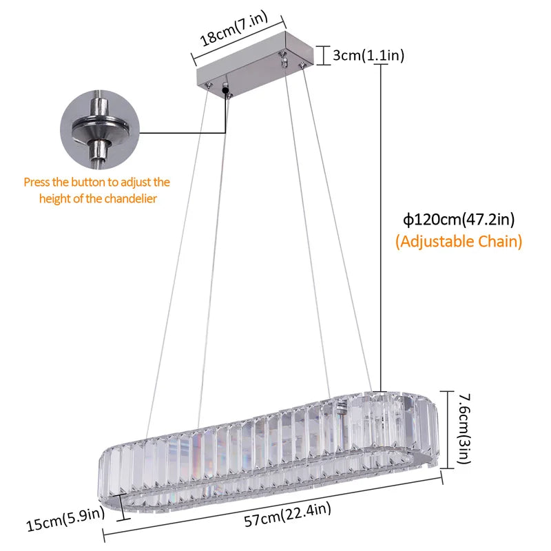GreeLustr Oval Ring Led Ceiling Lamp For Living Room