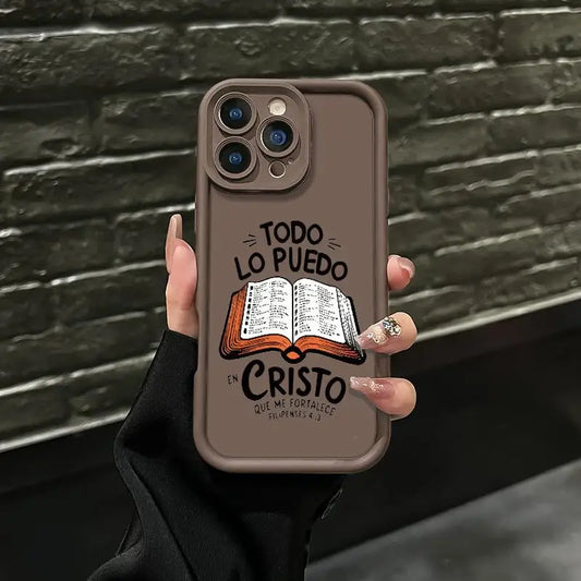 Durable Aesthetic Christian Bible Verse Shockproof Phone Case