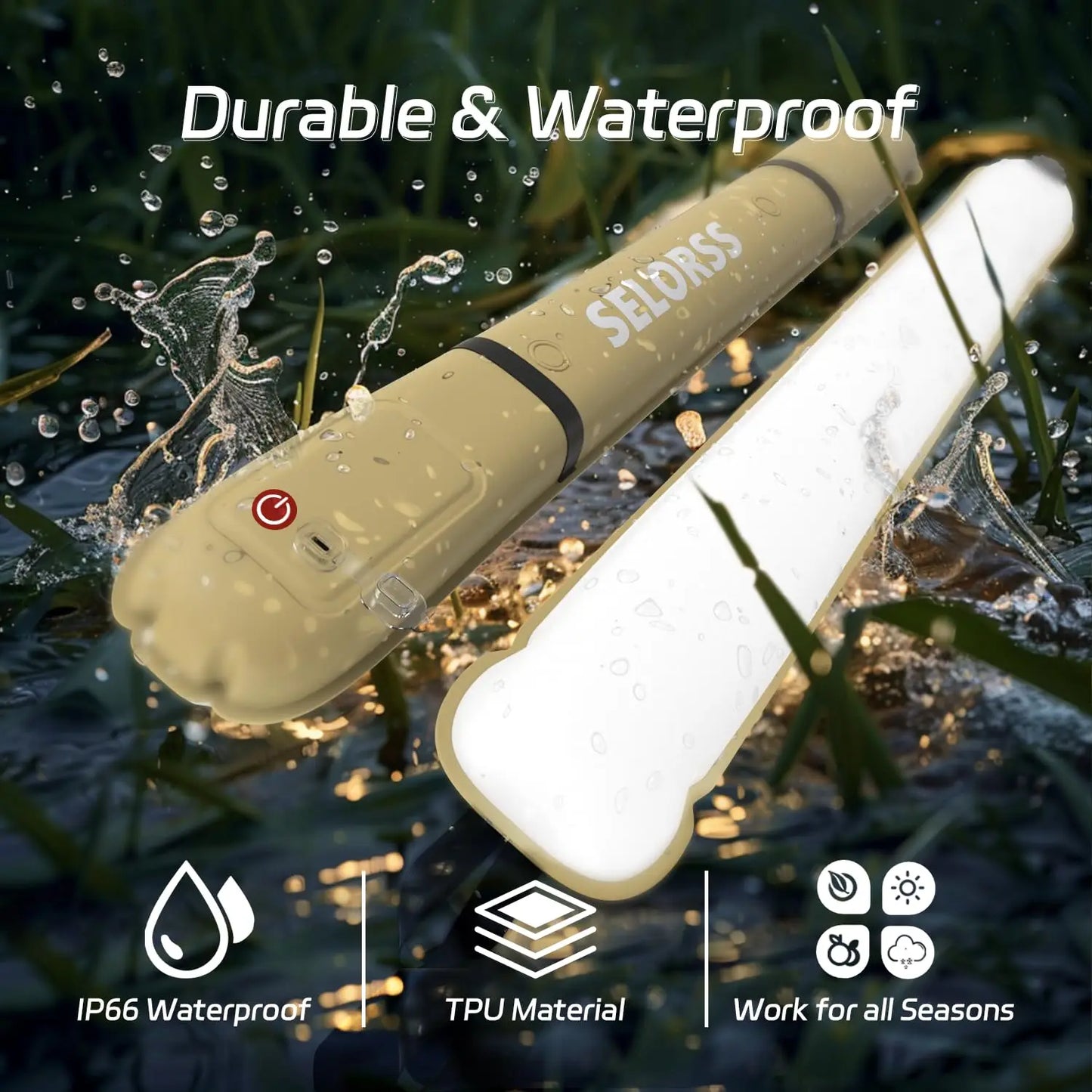Portable Rechargeable Waterproof Folding Camping Lantern For Outdoor Use