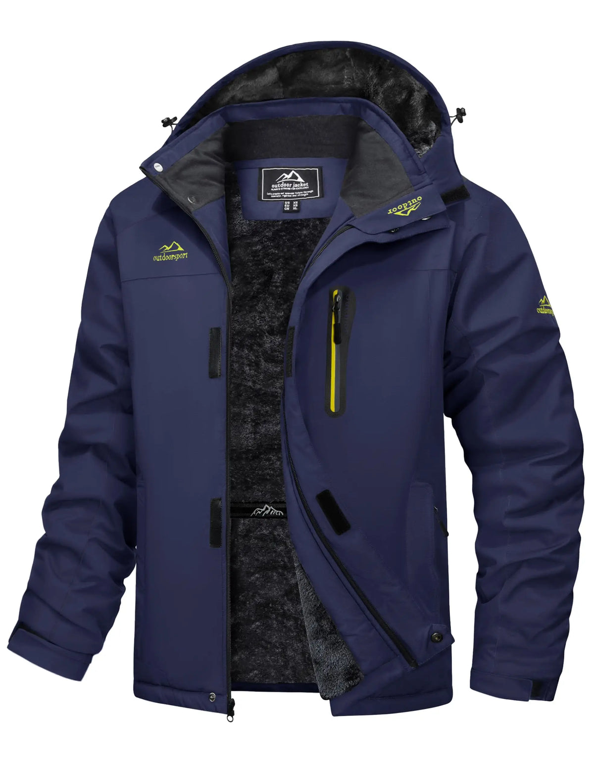 Cavva Men's Waterproof Fleece Lined Winter Parka With Removable Hood
