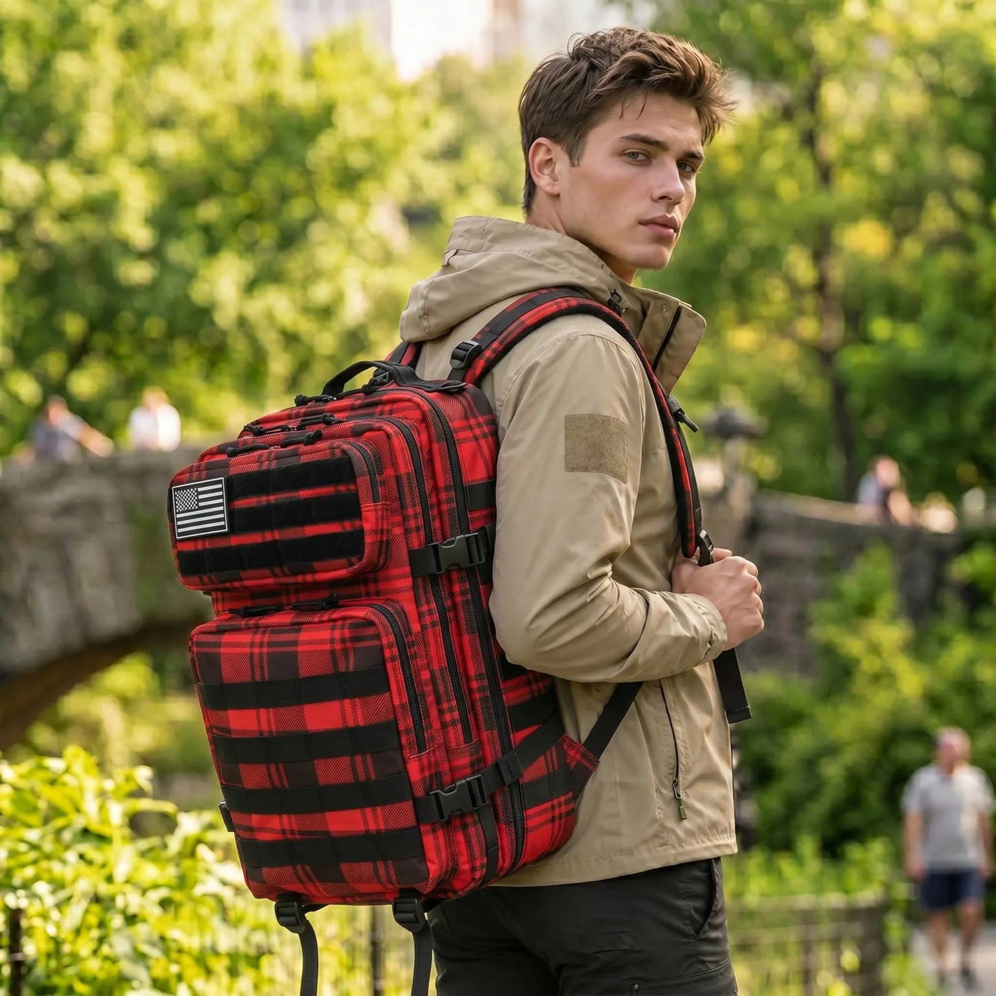 ReFire Gear Tactical Backpack With Molle Pockets For Travel Hiking