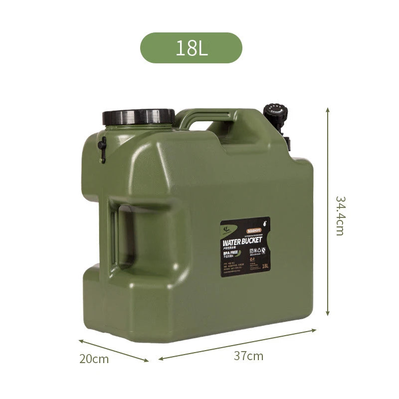 Collapsible Peva Water Tank Carrier With Spigot For Outdoor Camping