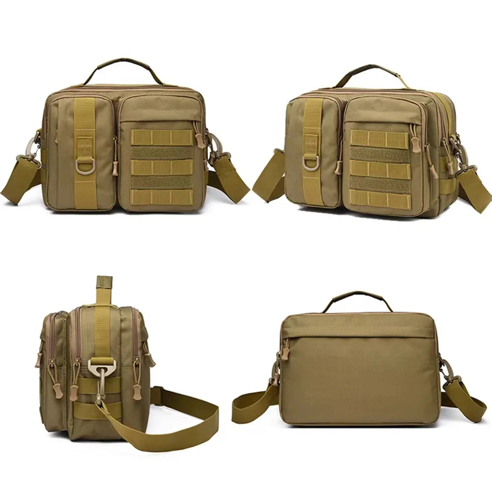 Tactical Nylon Crossbody Bag For Hiking And Camping Adventures