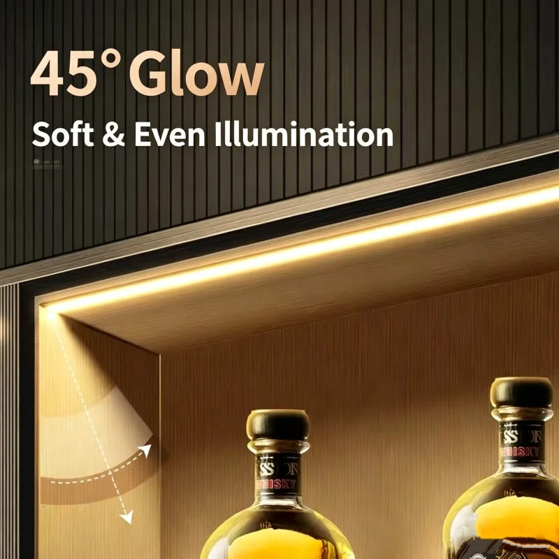 Ksdligh Recessed LED Aluminum Profile for Cabinet and Shelf Lighting