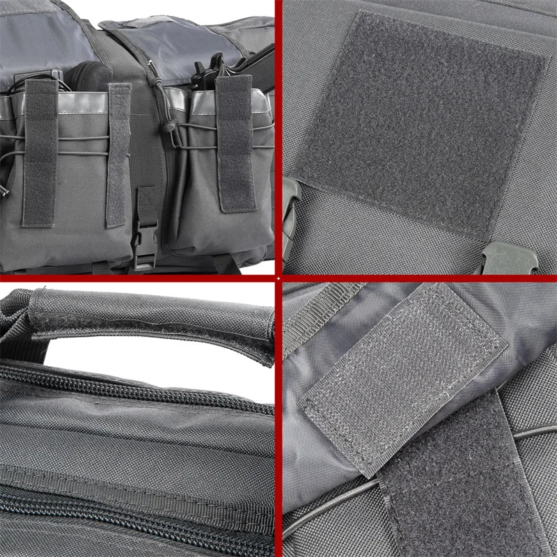 LQARMY Tactical Double Rifle Case Molle Gun Backpack Hunting Holster