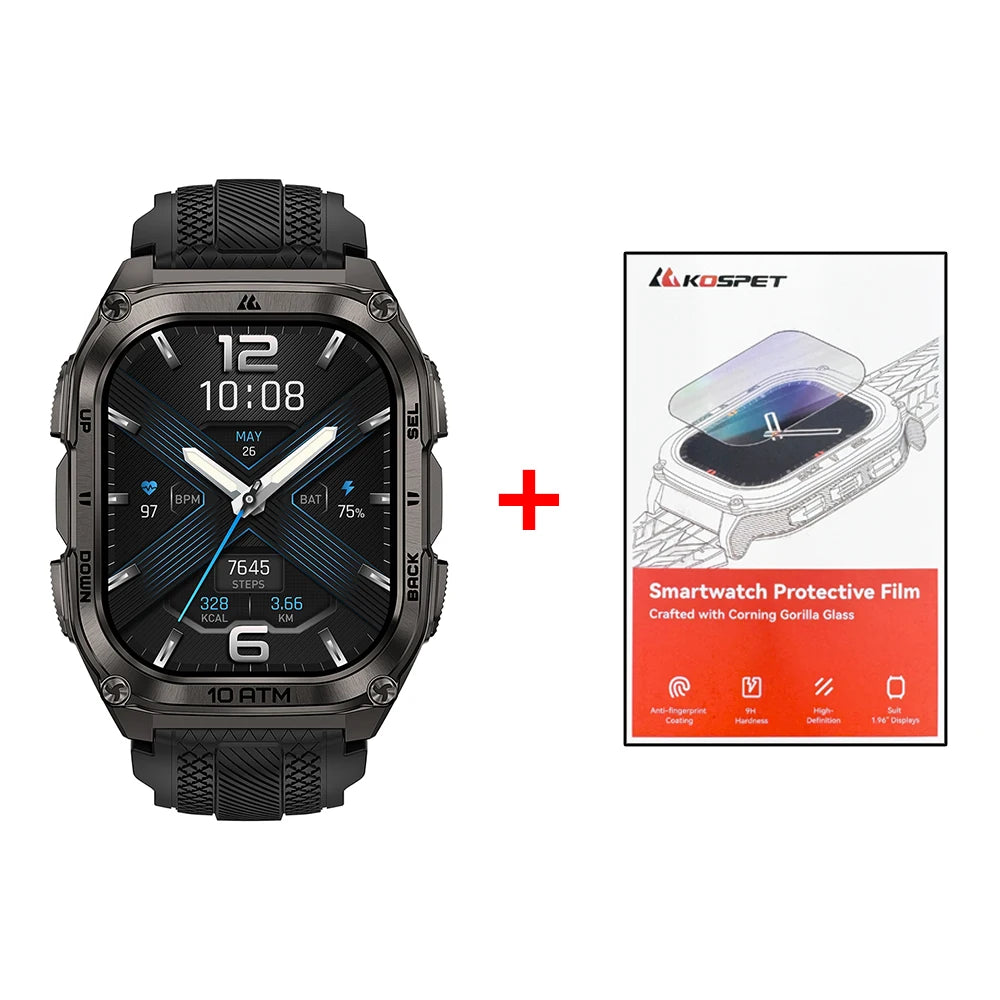 Kospet Tank M4 Smartwatch Featuring Durable Design And Health Tracking