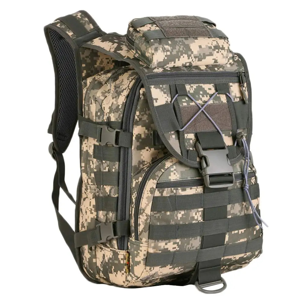 Nylon Tactical Molle Backpack Water Resistant Outdoor Trekking Bag