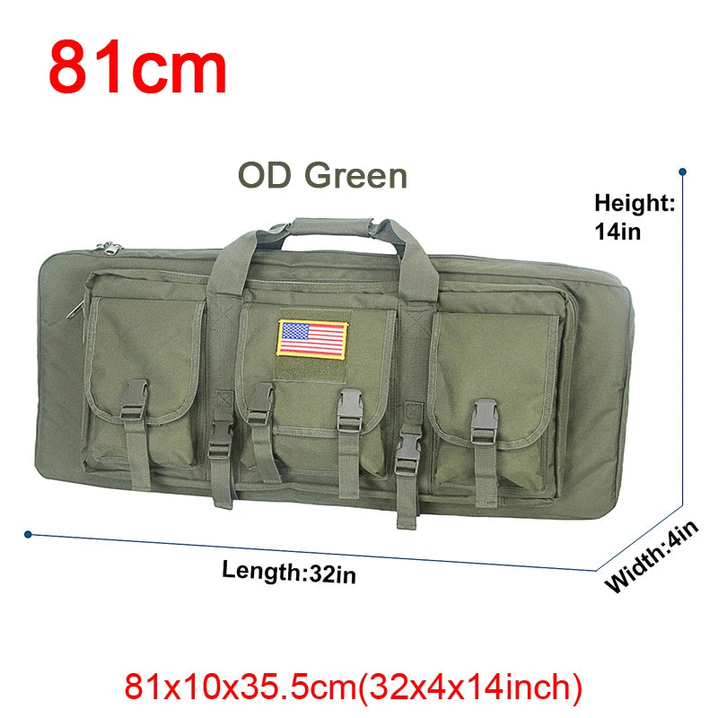 LQARMY Tactical Double Rifle Case Molle Gun Backpack Hunting Holster