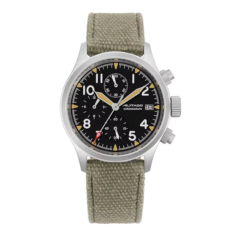 Militado Mens Sports Chronograph Watch With Luminous Markers