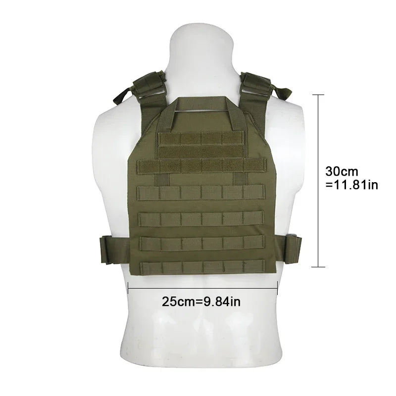 Durable Nylon Molle Plate Carrier Tactical Vest For Outdoor Training