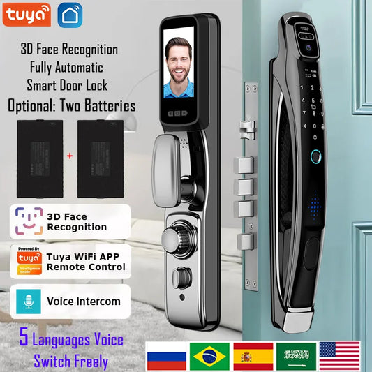 YKESDL Smart Door Lock Wifi Face Recognition Camera Intercom