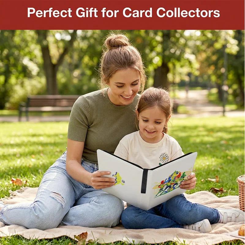 Sports Themed Card Binder Album With Protective Sleeves