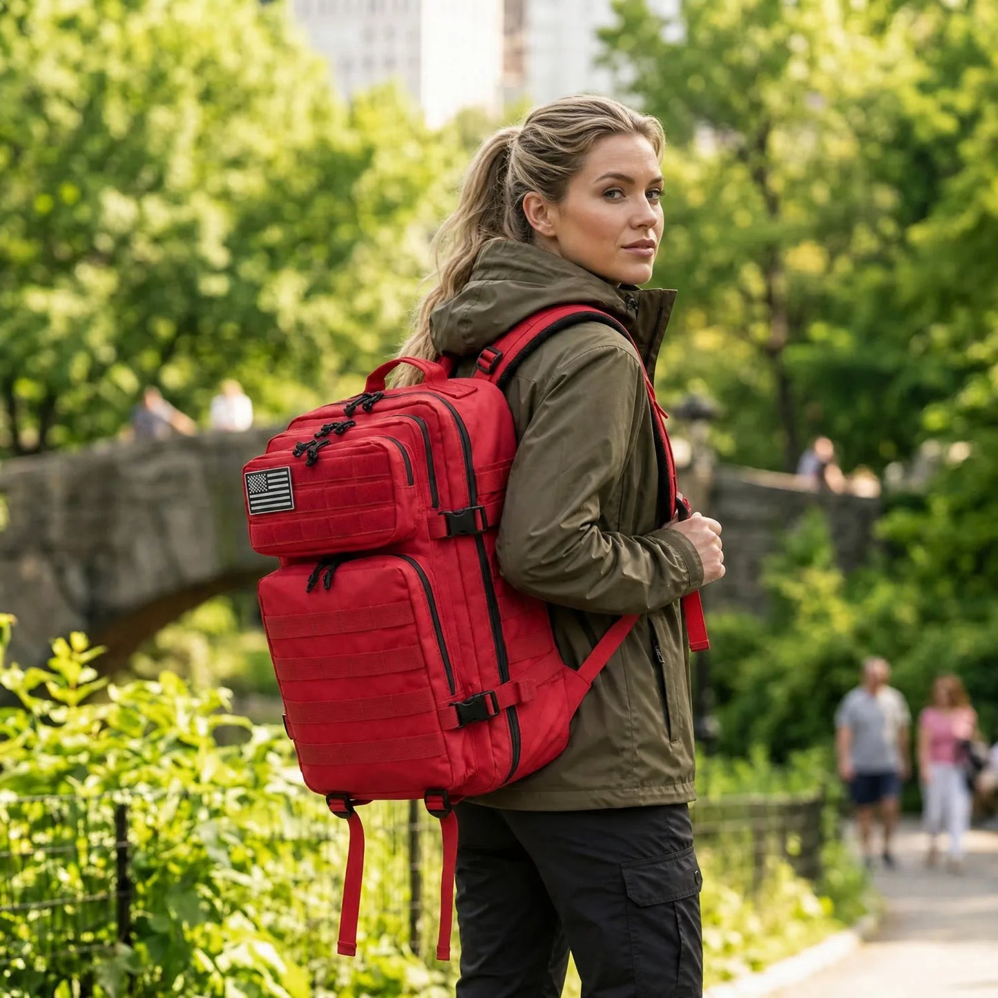 ReFire Gear Tactical Backpack With Molle Pockets For Travel Hiking
