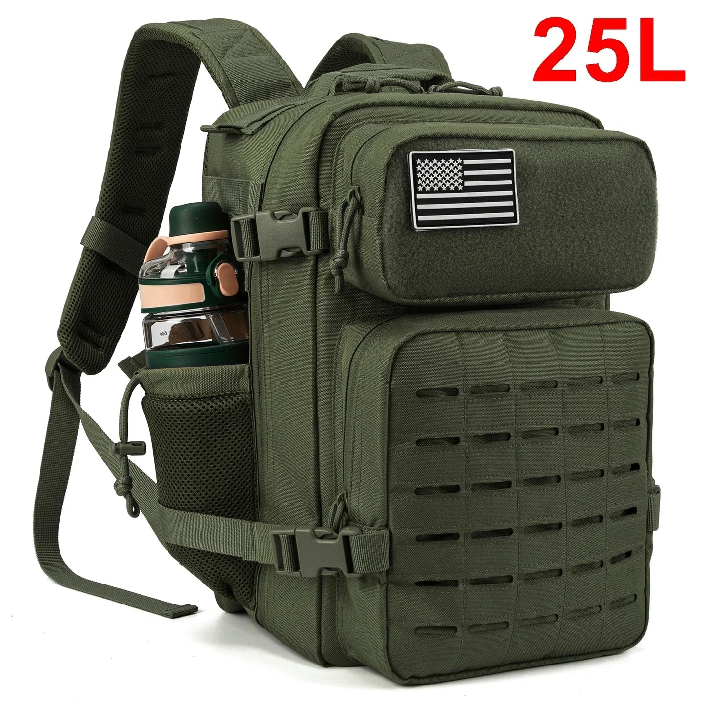 ReFire Gear Tactical MOLLE Hiking Backpack With Dual Cup Holder