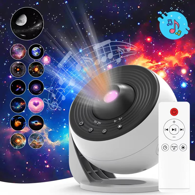 Ausyle Smart Galaxy Star Projector Space Ceiling Night Light