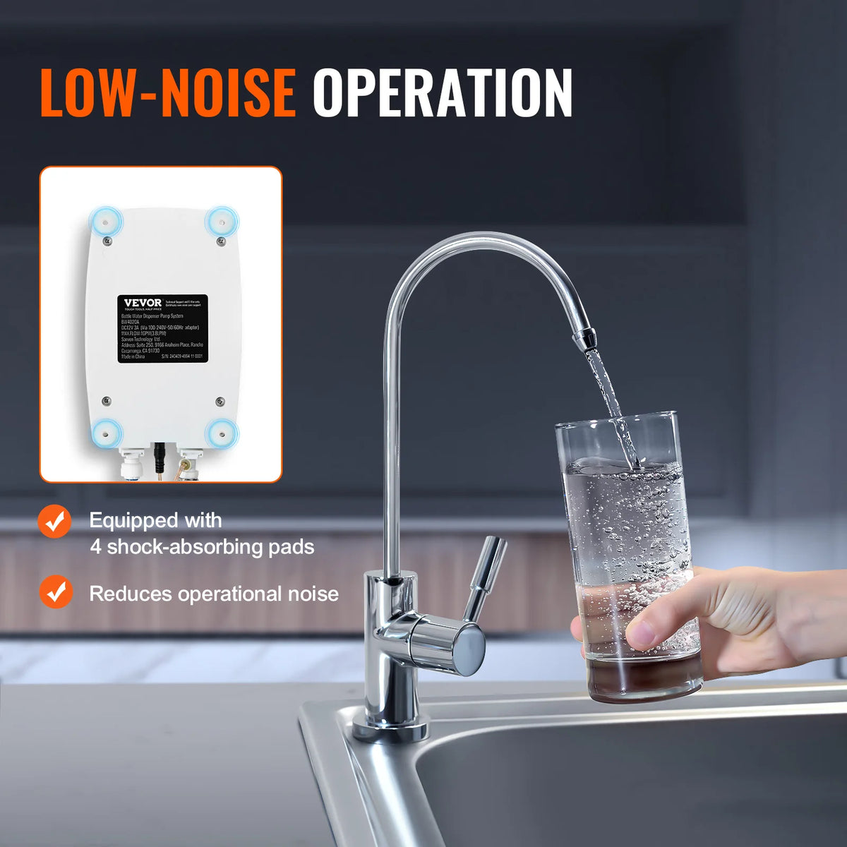 SucceBuy Electric Double Pipe Bottled Water Dispenser Pump System