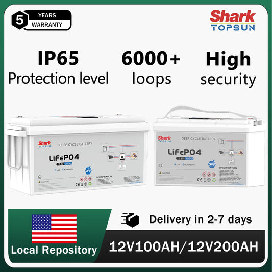 SANDISOLAR 12V 200Ah LiFePO4 Battery Deep Cycle Rechargeable Solar