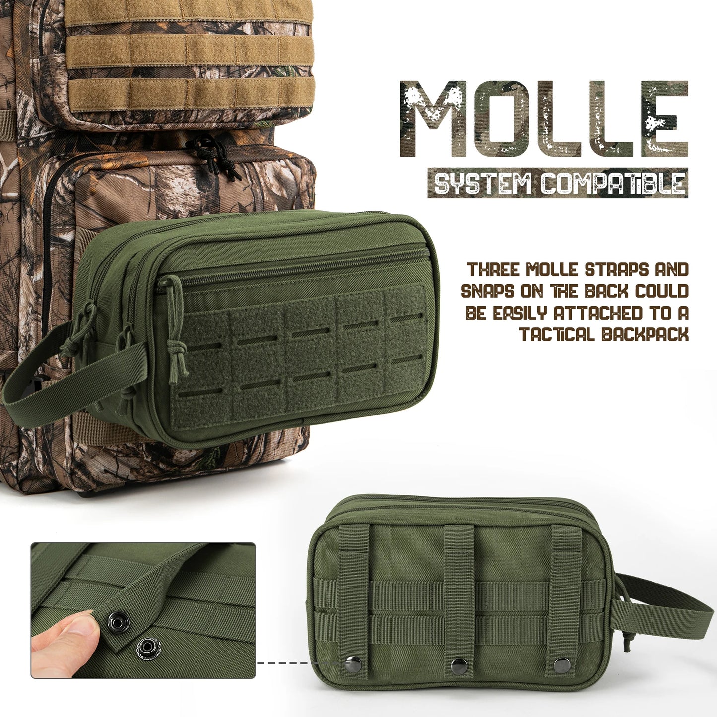 ReFire Gear Tactical Toiletry Bag Molle Travel Pouch