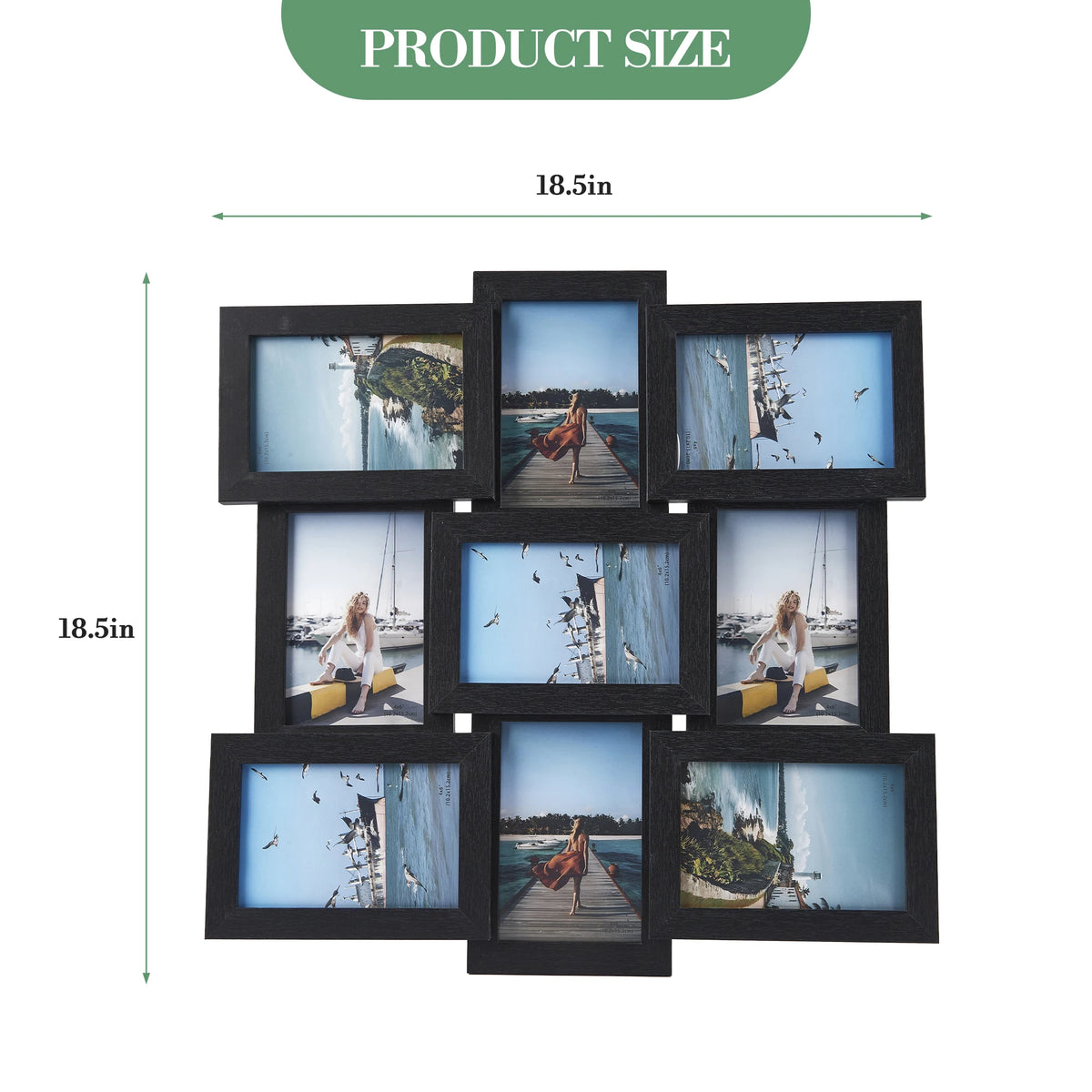 Gallery Collage Photo Frame Set for Modern Wall Decor
