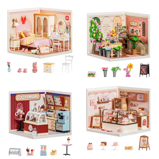 Rolife DIY Miniature Dollhouse Puzzle Kit With LED Light