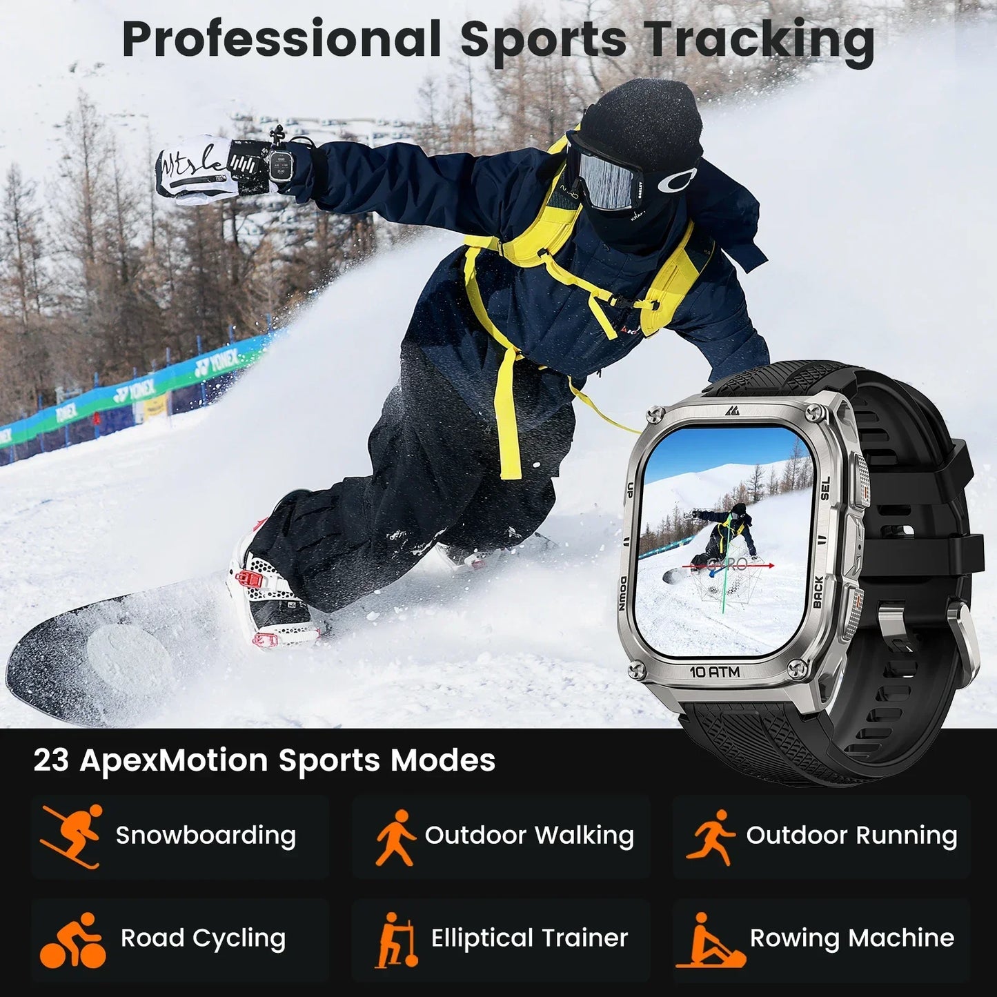 Kospet Tank M4 Smartwatch Featuring Durable Design And Health Tracking