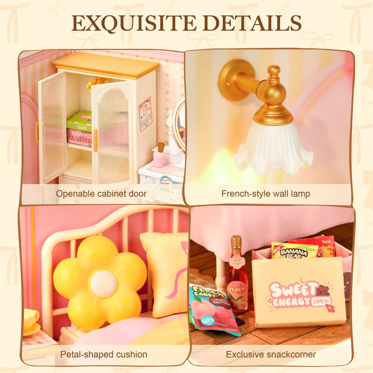 Rolife DIY Miniature Dollhouse Puzzle Kit With LED Light