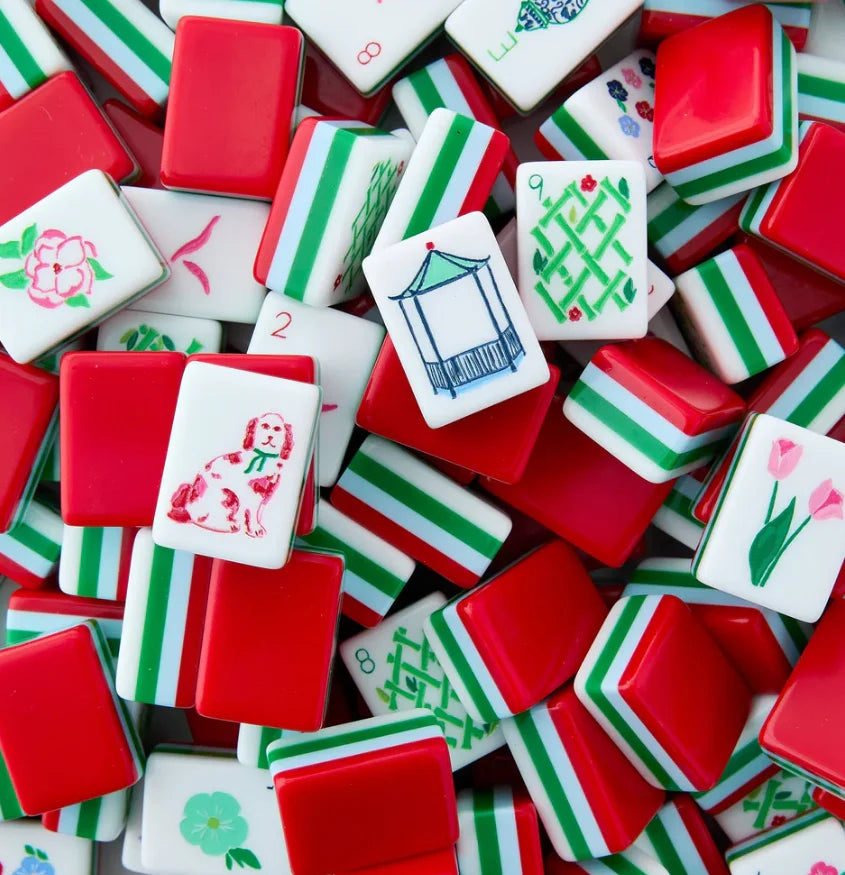 Premium Acrylic American Mahjong Set Featuring 160 Durable Tiles