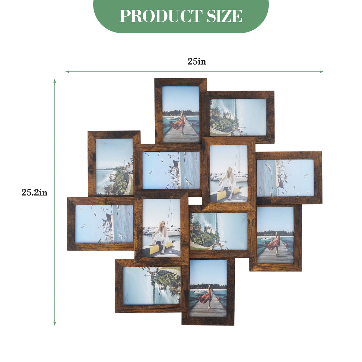 Gallery Collage Photo Frame Set for Modern Wall Decor