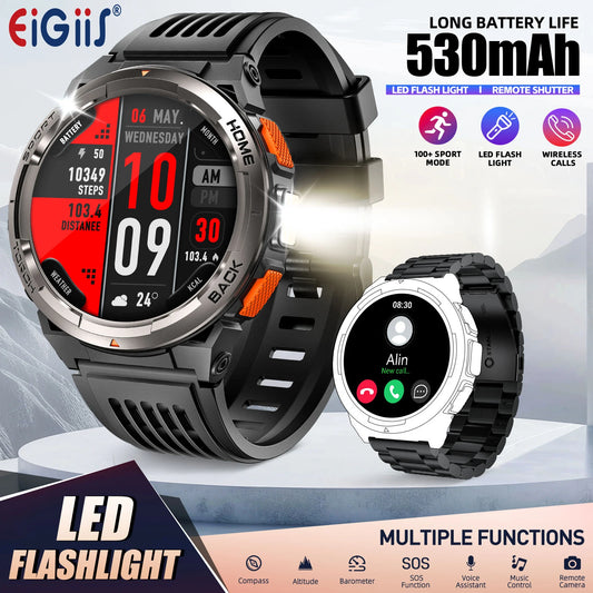 EIGIIS KE5 Smart Watch Featuring Compass Barometer Waterproof Sports Design