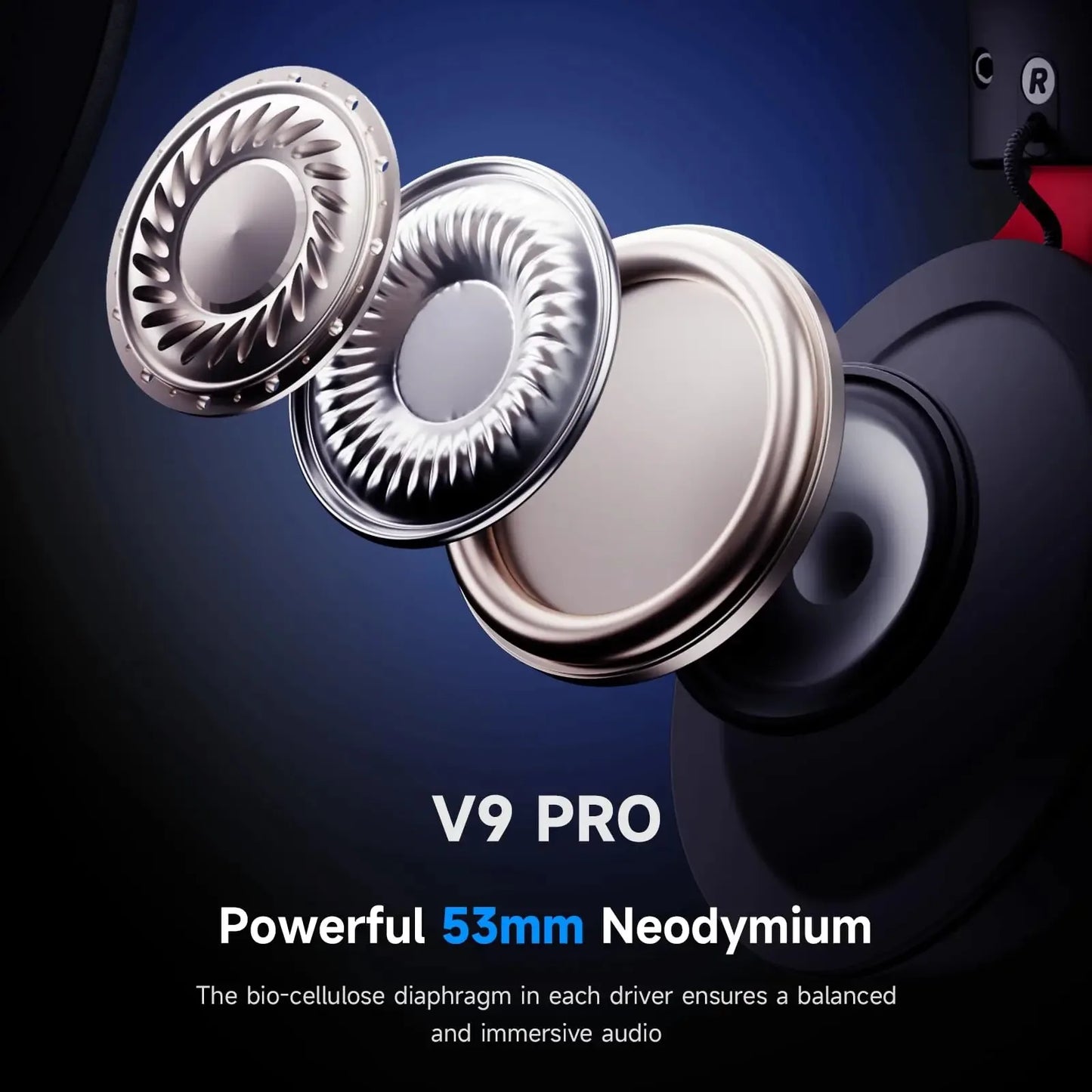 MCHOSE V9 Pro Wireless Gaming Headset Offering 7.1 Surround Sound