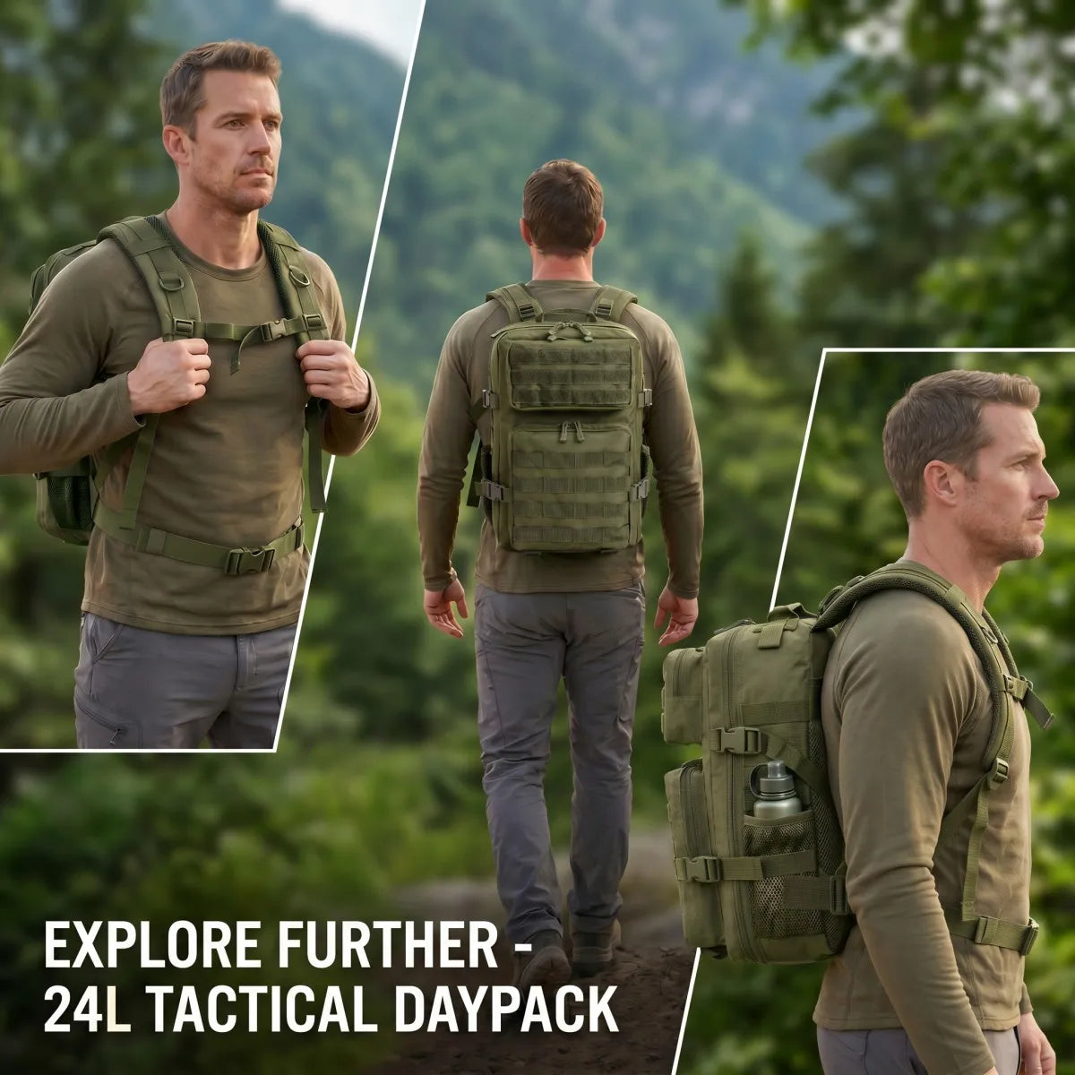 ReFire Gear Durable Tactical Molle Backpack For Everyday Travel