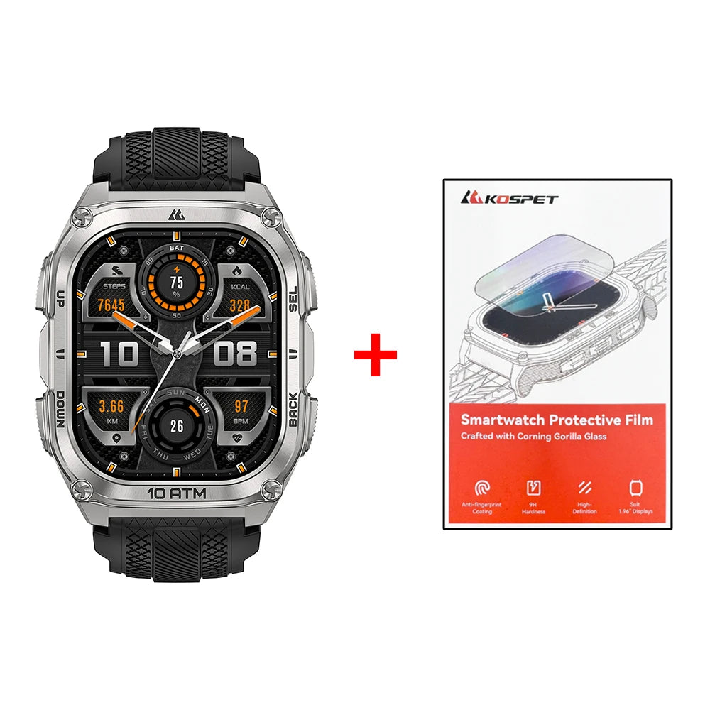 Kospet Tank M4 Smartwatch Featuring Durable Design And Health Tracking