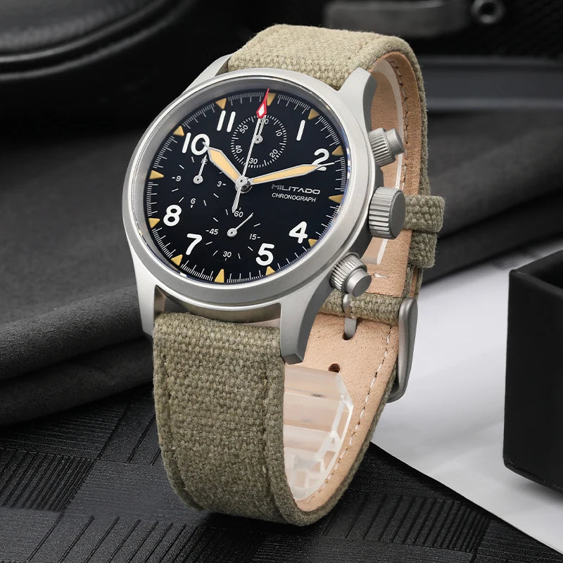 Militado Mens Sports Chronograph Watch With Luminous Markers