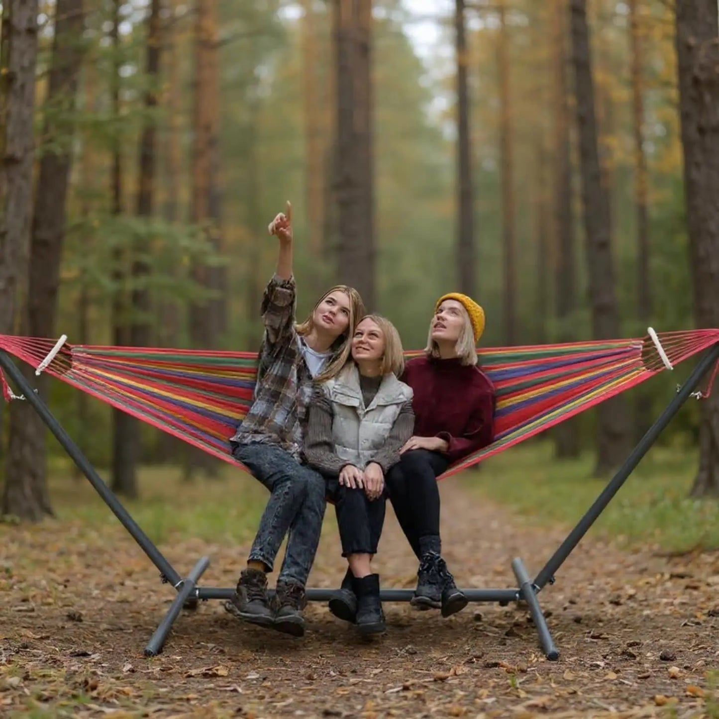 Gyroor Heavy Duty Adjustable Stand Hammock With Storage Bag