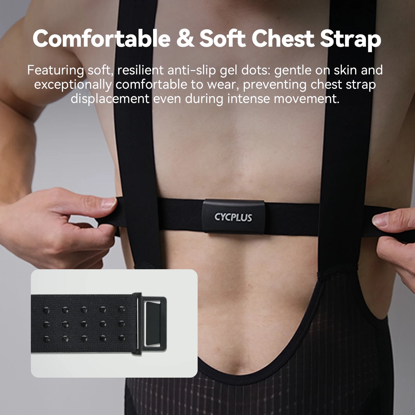 Cycplus H2 Wireless Heart Rate Monitor Chest Strap Waterproof