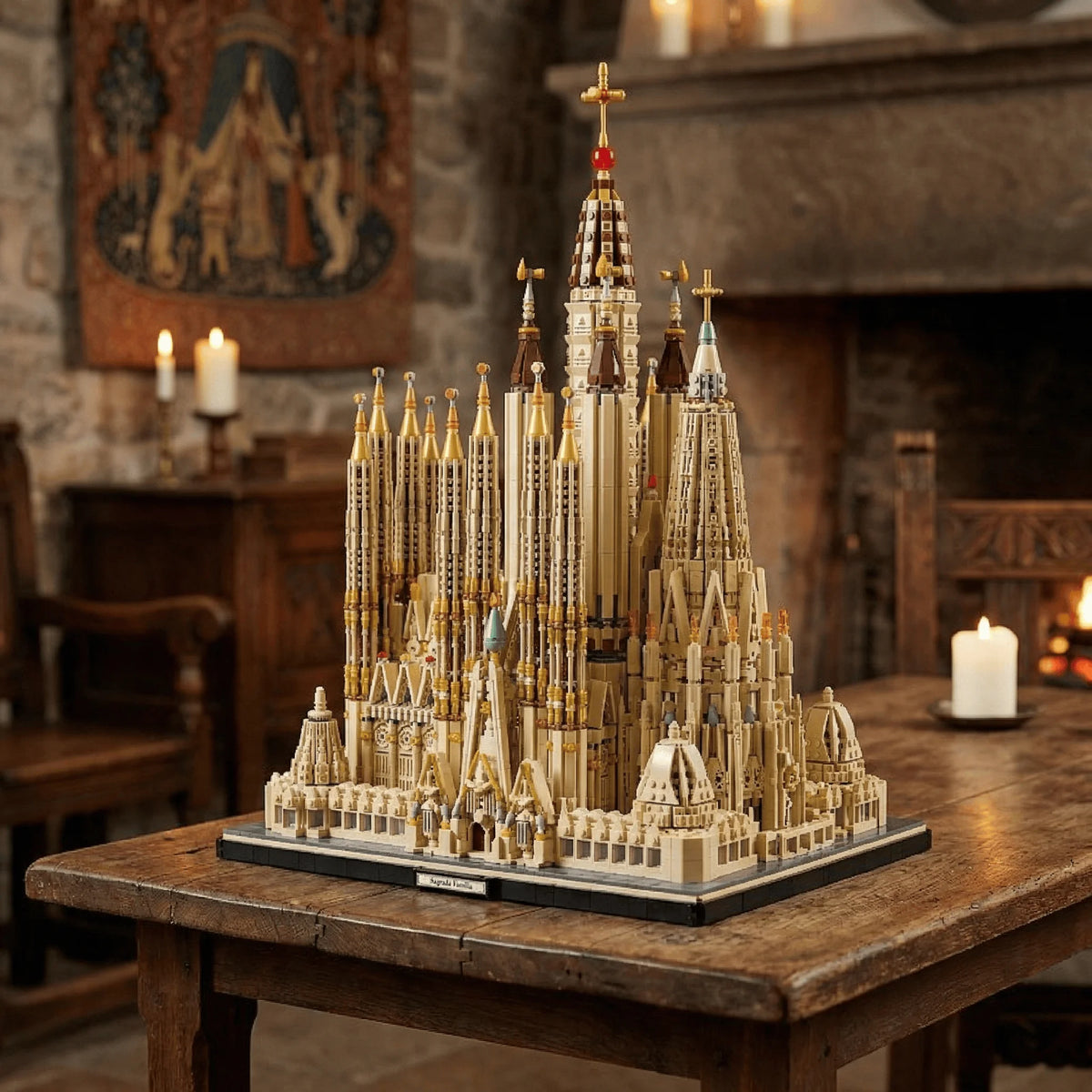 Barweer Sagrada Familia Basilica Architecture Building Block Model Set