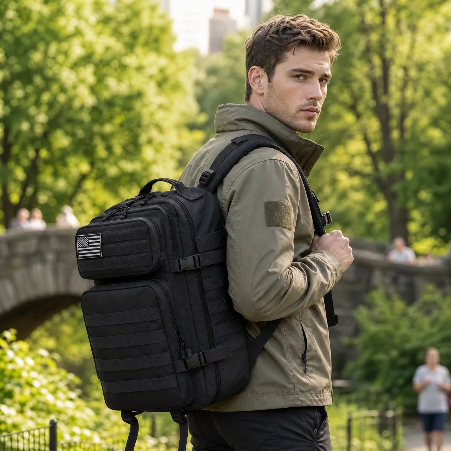 ReFire Gear Tactical Backpack With Molle Pockets For Travel Hiking