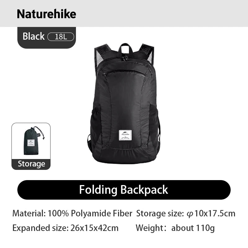 Naturehike Ultralight Waterproof Foldable Nylon Hiking Backpack