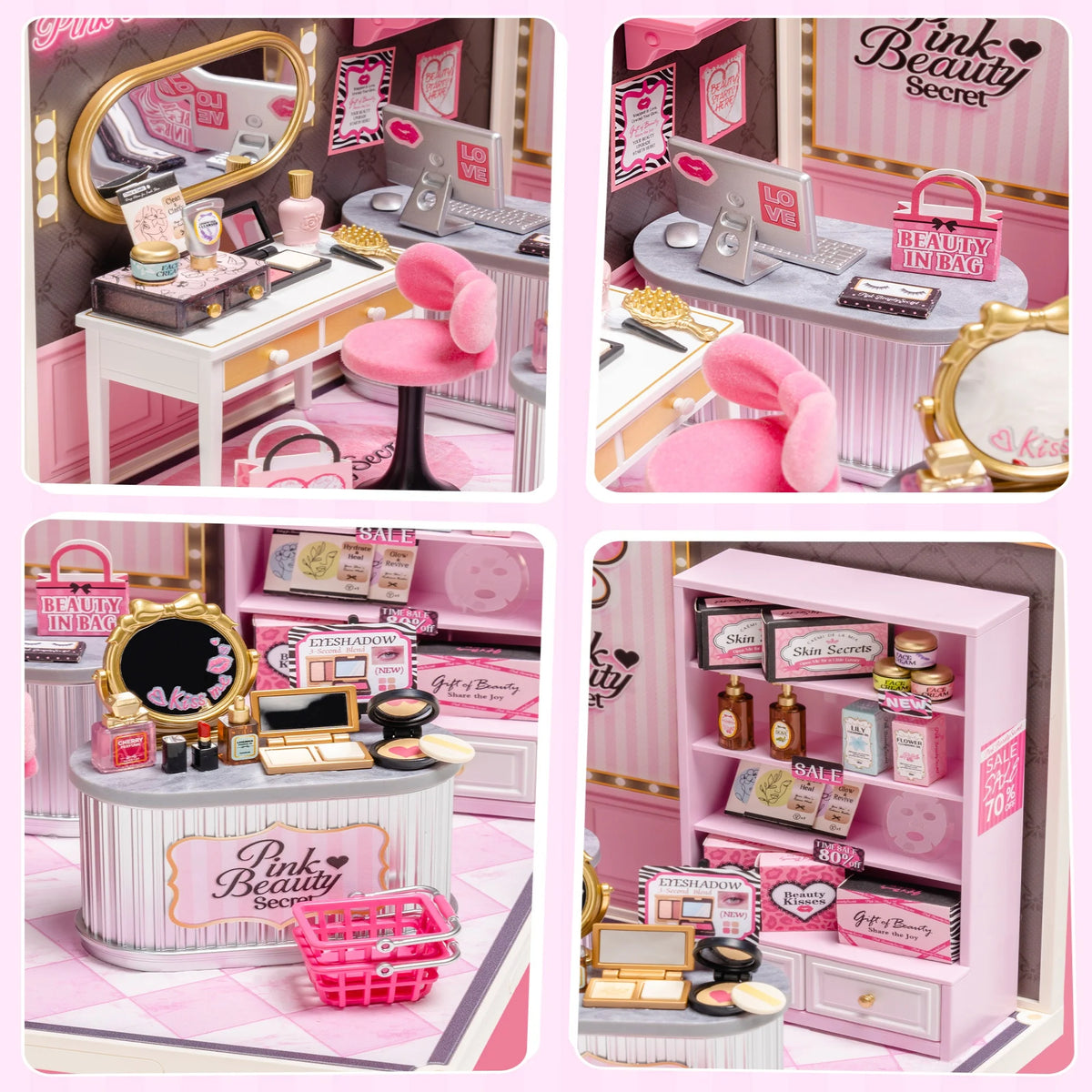 Rolife Miniature House DIY 3D Puzzle Kit With LED Light