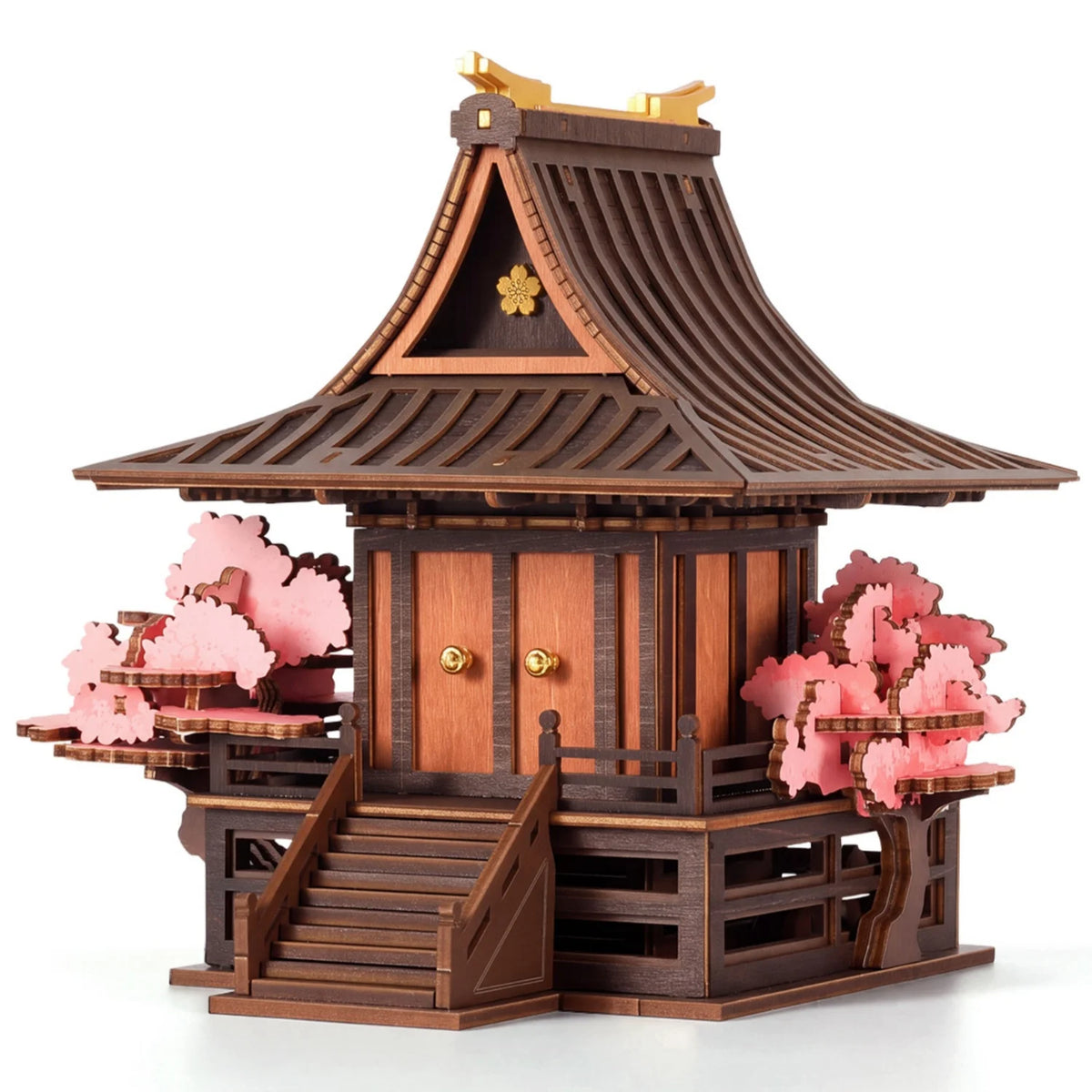 ROKR Sakura Retreat Wooden Book Nook DIY Craft Puzzle Kit