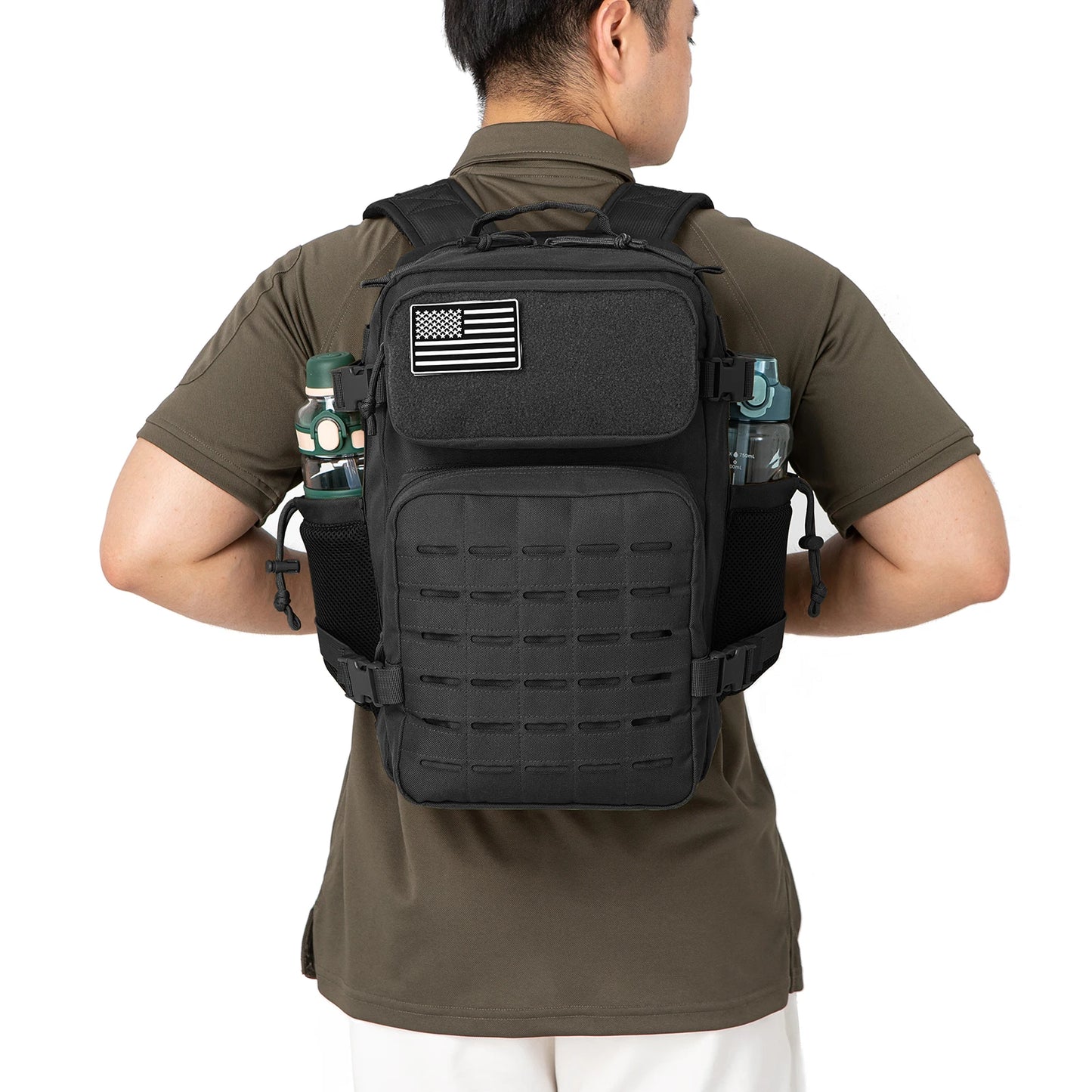 ReFire Gear Tactical MOLLE Hiking Backpack With Dual Cup Holder