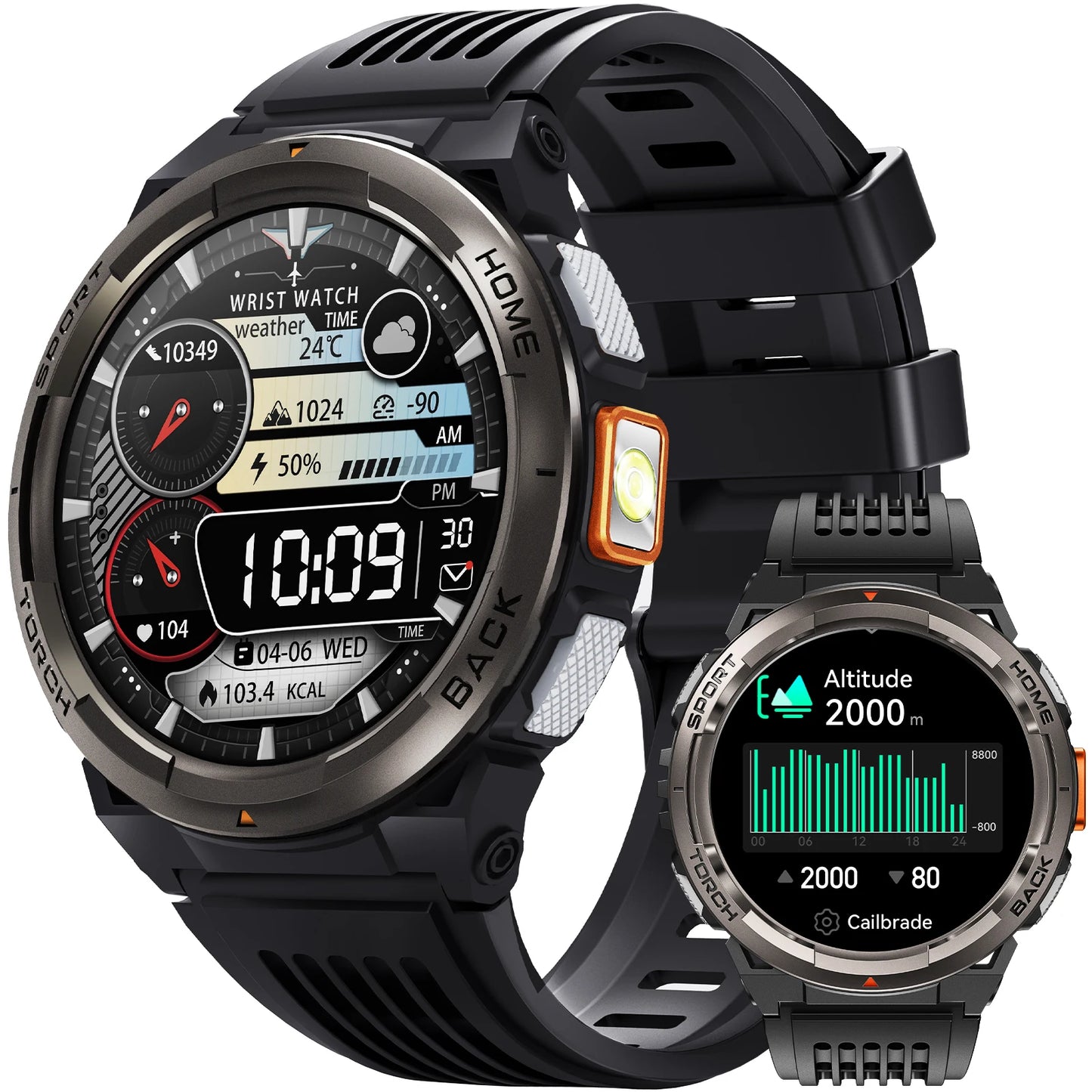 EIGIIS KE5 Smart Watch Featuring Compass Barometer Waterproof Sports Design