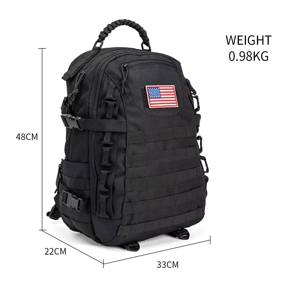 Kabaqoo Tactical Backpack With MOLLE Design For Hiking And Travel