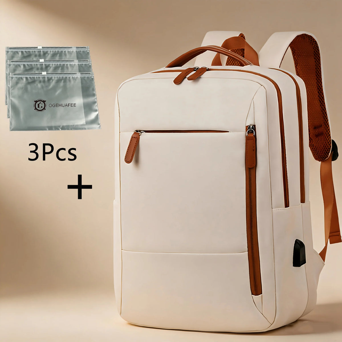 OGEHUAFEE Lightweight Nylon Business Travel Commuter Laptop Backpack
