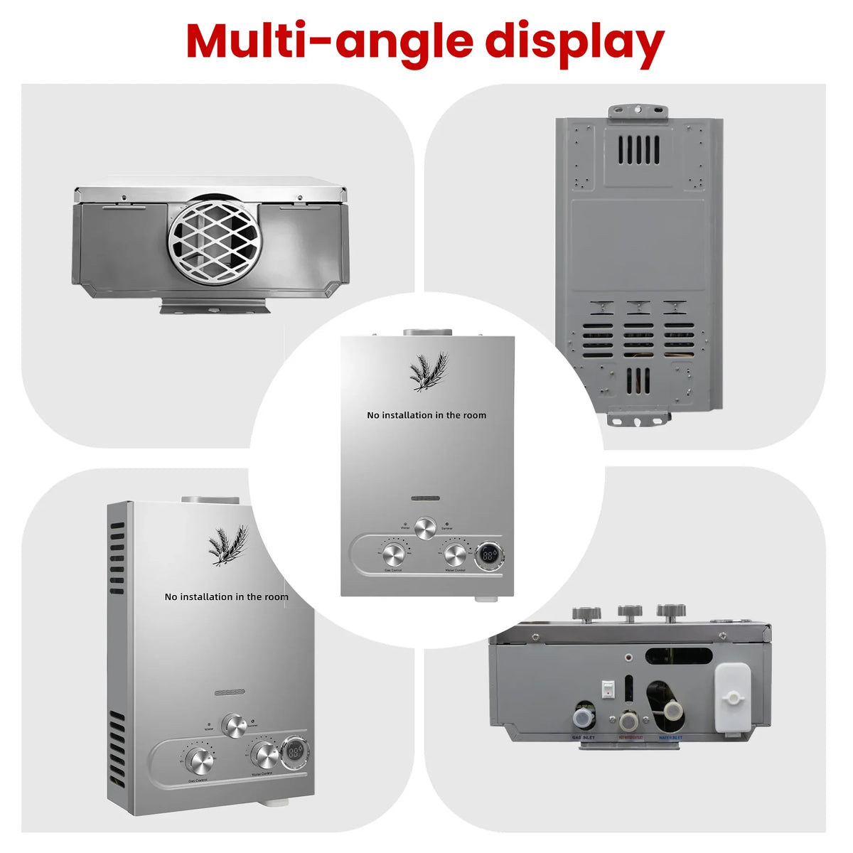 SIHAO Portable Tankless LPG Water Heater With Shower Kit
